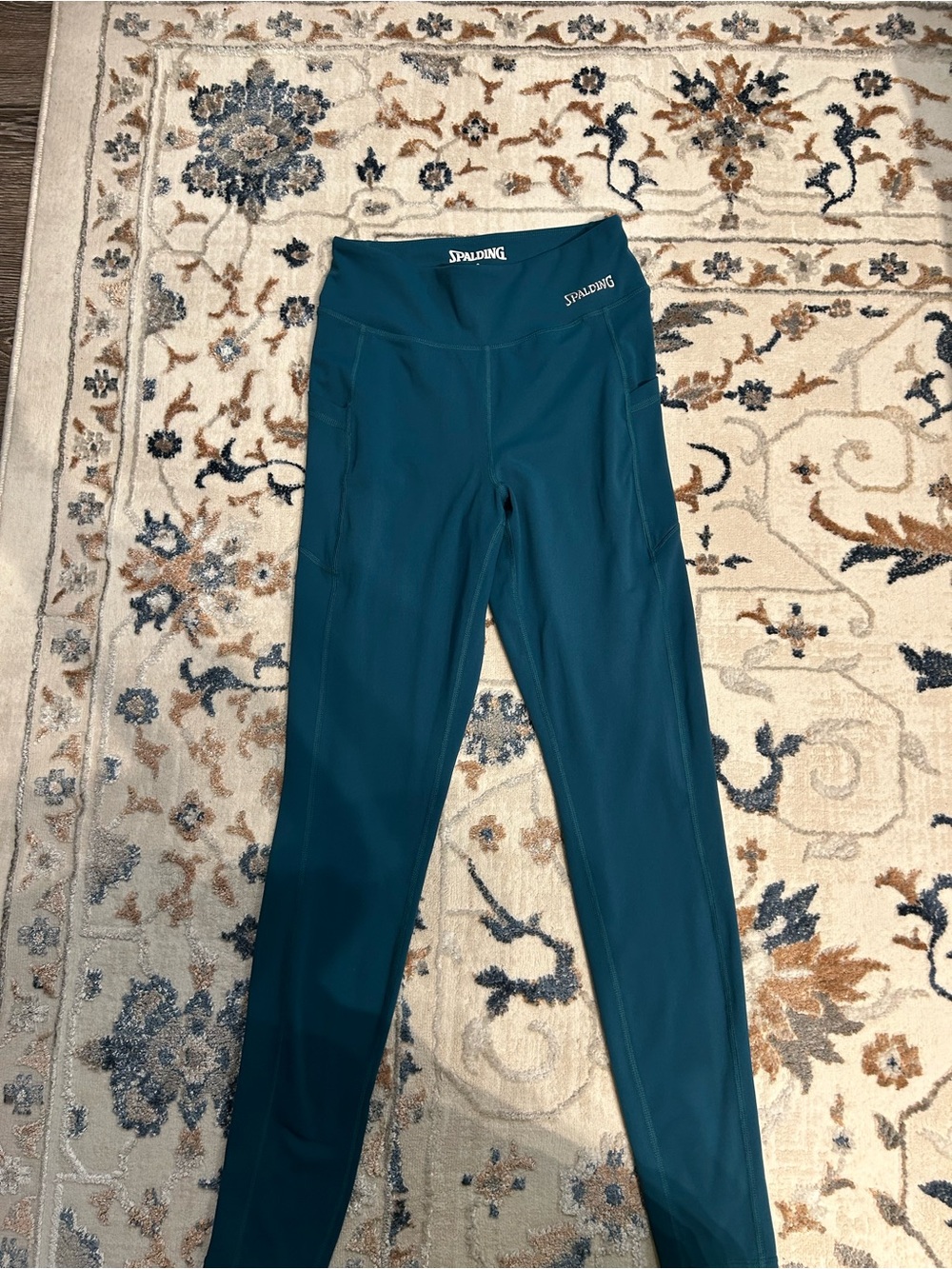 Spalding Teal Stretch Performance Leggings